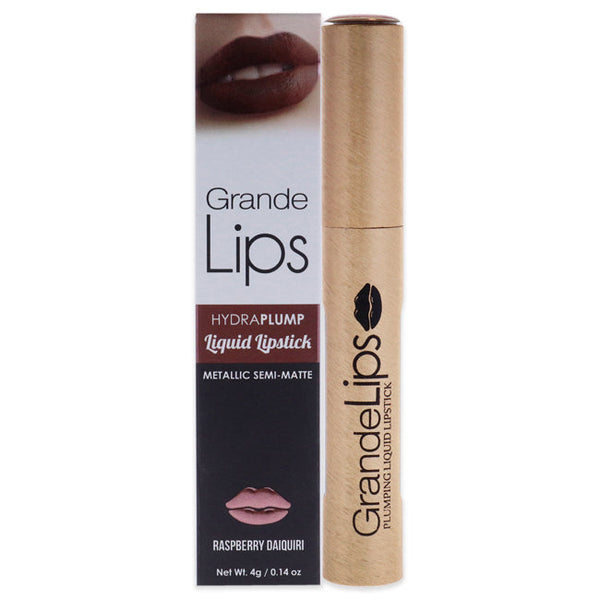 Grande Cosmetics GrandeLIPS Plumping Liquid Lipstick Metallic Semi Matte - Raspberry Daiquiri by Grande Cosmetics for Women - 0.14 oz Lipstick