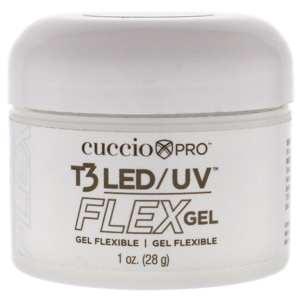 Cuccio Pro T3 LED-UV Flex Gel - White by Cuccio Pro for Women - 1.0 oz Nail Gel