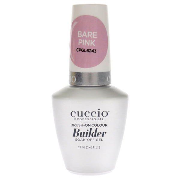 Cuccio Pro Brush-On Colour Builder Soak Off Gel - Bare Pink by Cuccio Pro for Women - 0.43 oz Nail Polish