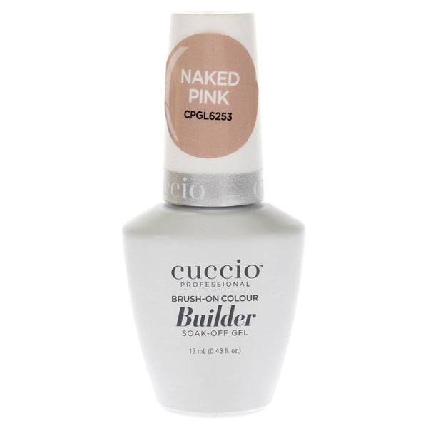Cuccio Pro Brush-On Colour Builder Soak Off Gel - Naked Pink by Cuccio Pro for Women - 0.43 oz Nail Polish