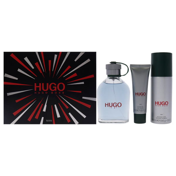 Hugo Boss Man by Hugo Boss for Men - 3 Pc Gift Set 4.2oz EDT Spray, 3.6oz Deodorant Spray, 1.6oz Shower Gel
