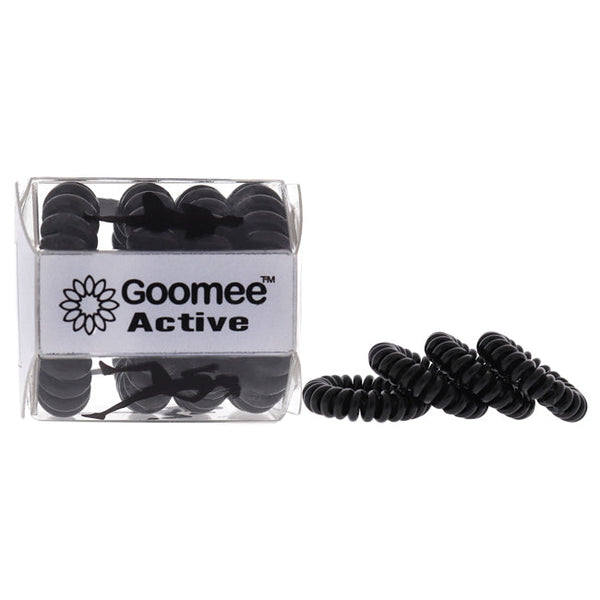 Goomee Active The Markless Hair Loop Set - Black Belt by Goomee for Women - 4 Pc Hair Tie