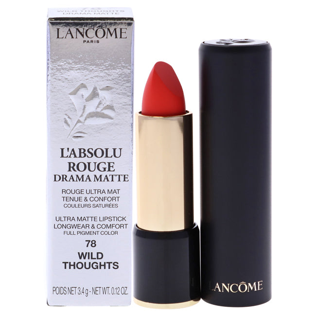 Lancome LAbsolu Rouge Drama Matte Lipstick - 78 Wild Thoughts by Lancome for Women - 0.12 oz Lipstick