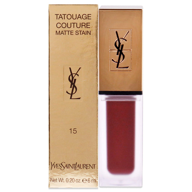 Yves Saint Laurent Tatouage Couture Liquid Matte Lip Stain - 15 Violet Conviction by Yves Saint Laurent for Women - 0.2 oz Lip Gloss