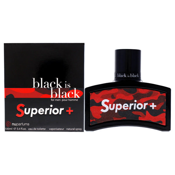Nuparfums Black Is Black Superior by Nuparfums for Men - 3.4 oz EDT Spray