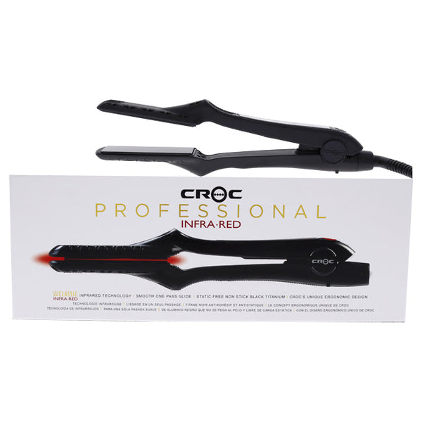 Croc The New Classic Infrared Flat Iron - Black Titanium by Croc for Unisex - 1 Inch Flat Iron