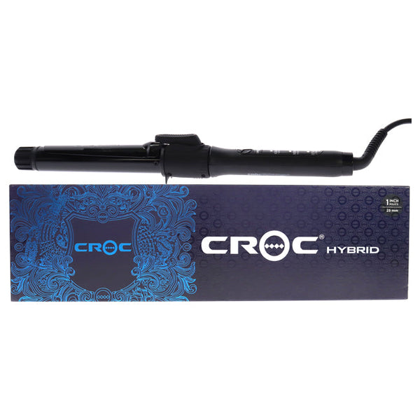 Croc Hybrid Curling Iron - Black by Croc for Unisex - 1 Inch Curling Iron