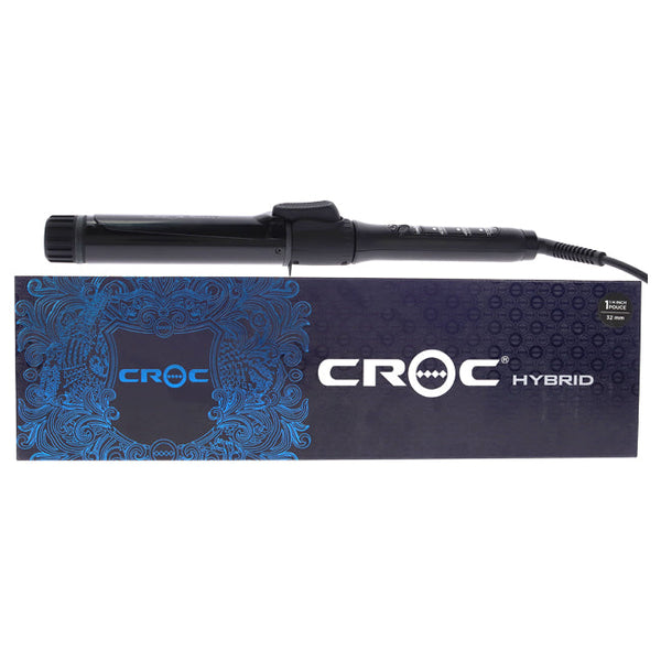 Croc Hybrid Curling Iron - Black by Croc for Unisex - 1.25 Inch Curling Iron