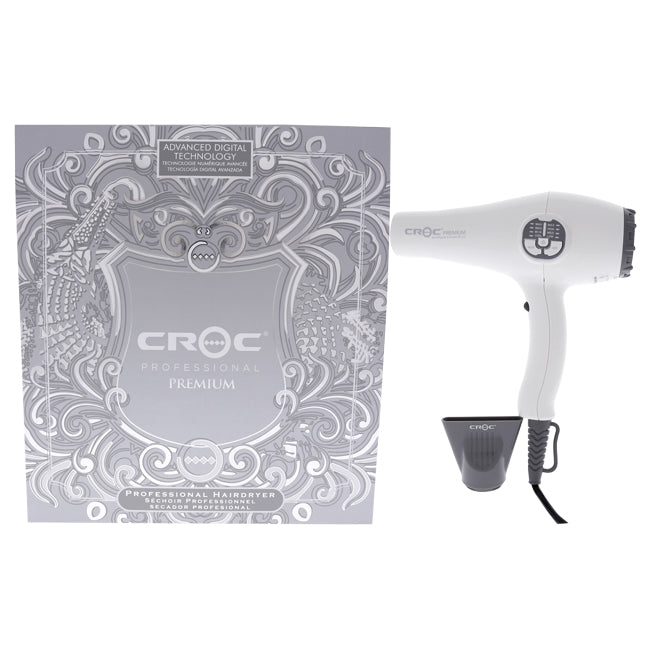 Croc Premium IC Blow Dryer - White by Croc for Unisex - 1 Pc Hair Dryer