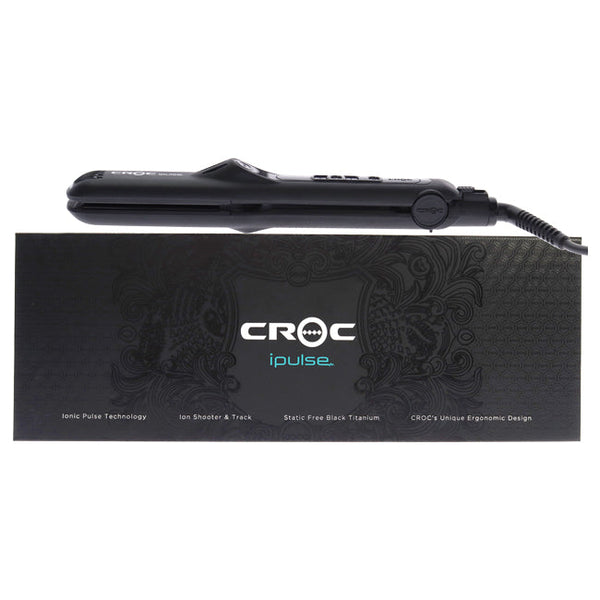 Croc Ipulse 2 Flat Iron - Black by Croc for Unisex - 1.25 Inch Flat Iron