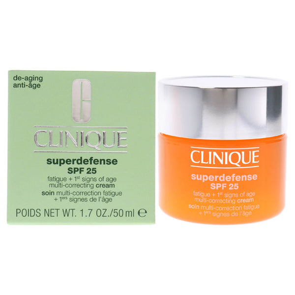 Clinique Superdefense Multi-Correcting Cream SPF 25 - Type III-IV by Clinique for Unisex - 1.7 oz Cream