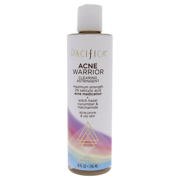 Pacifica Acne Warrior Clearing Astringent by Pacifica for Unisex - 8 oz Cleanser