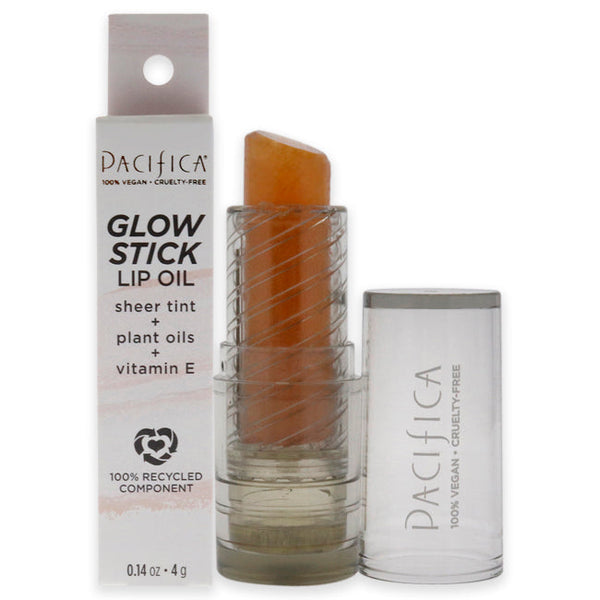 Pacifica Glow Stick Lip Oil - Pink Sheer by Pacifica for Women - 0.14 oz Lip Oil