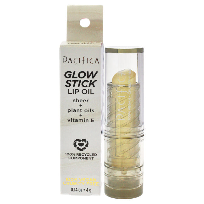 Pacifica Glow Stick Lip Oil - Clear Sheer by Pacifica for Women - 0.14 oz Lip Oil