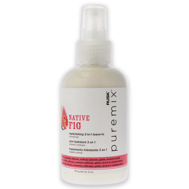 Rusk Puremix Native Fig Replenishing 3-In-1 Leave-In by Rusk for Unisex - 6 oz Treatment