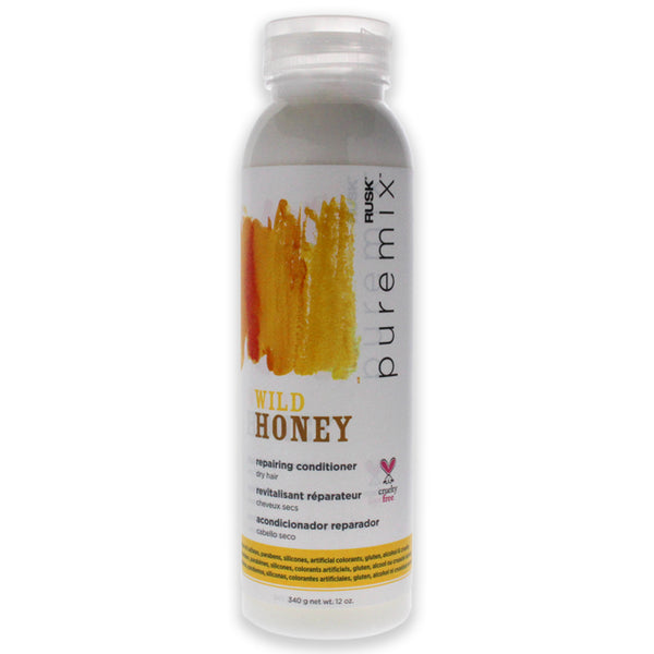 Rusk Puremix Wild Honey Repairing Conditioner - Dry Hair by Rusk for Unisex - 12 oz Conditioner