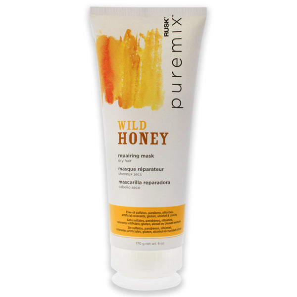 Rusk Puremix Wild Honey Repairing Mask - Dry Hair by Rusk for Unisex - 6 oz Mask