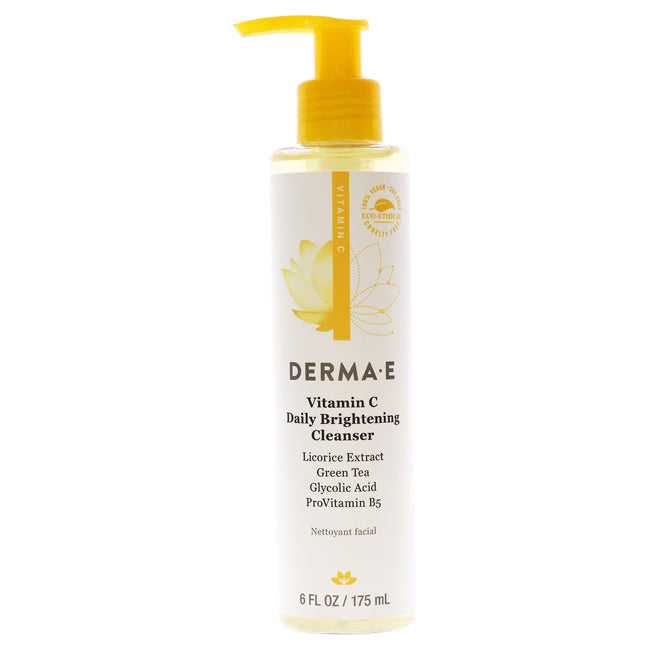 Derma E Vitamin C Daily Brightening Cleanser by Derma-E for Unisex - 6 oz Cleanser