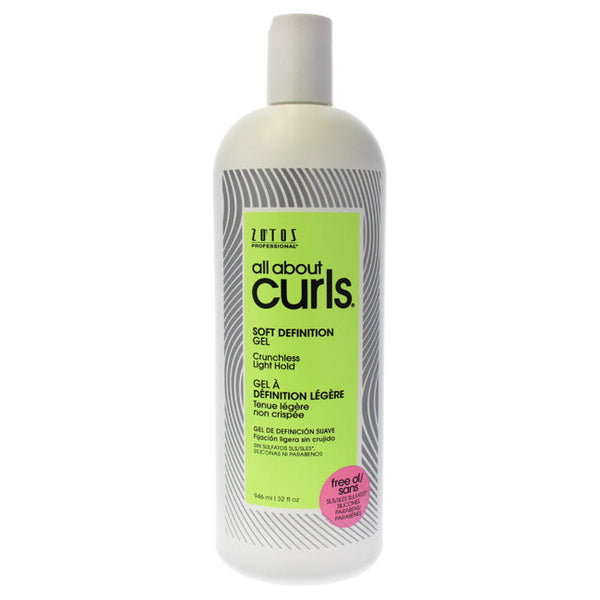 All About Curls Soft Definition Gel by All About Curls for Unisex - 32 oz Gel