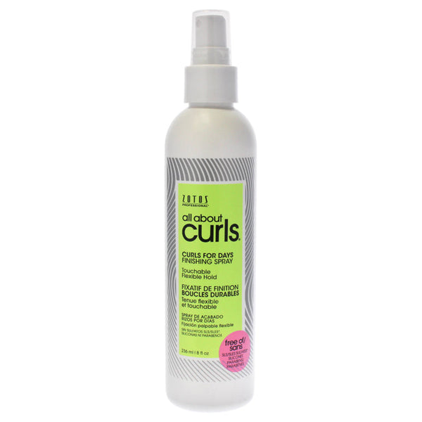 All About Curls Curls for Days Finishing Spray by All About Curls for Unisex - 8 oz Hair Spray