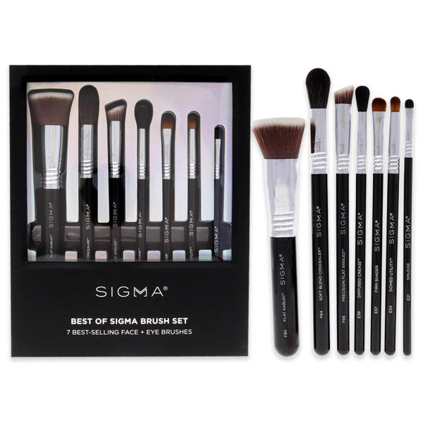 SIGMA Beauty Best of SIGMA Beauty Brush Set by SIGMA Beauty for Women - 7 Pc Set Brush