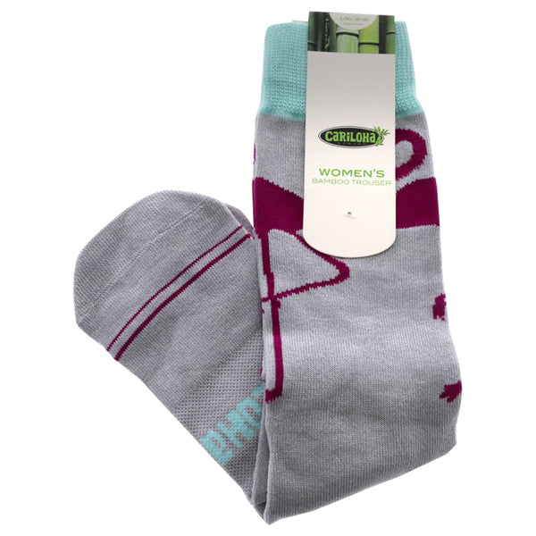 Bamboo Trouser Socks - Flamingo Gray by Cariloha for Women - 1 Pair Socks (L/XL)