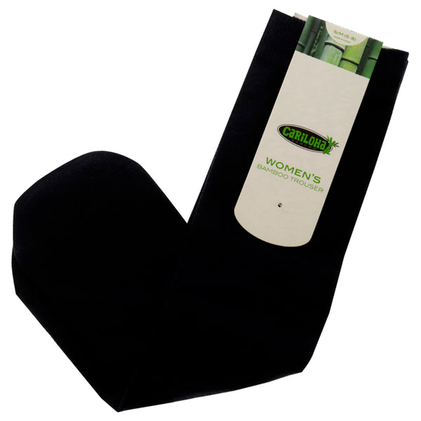 Bamboo Trouser Socks - Navy by Cariloha for Women - 1 Pair Socks (S/M)