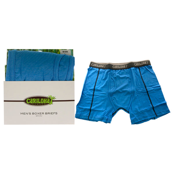 Bamboo Boxer Briefs - Cobalt Heather by Cariloha for Men - 1 Pc Boxer (L)