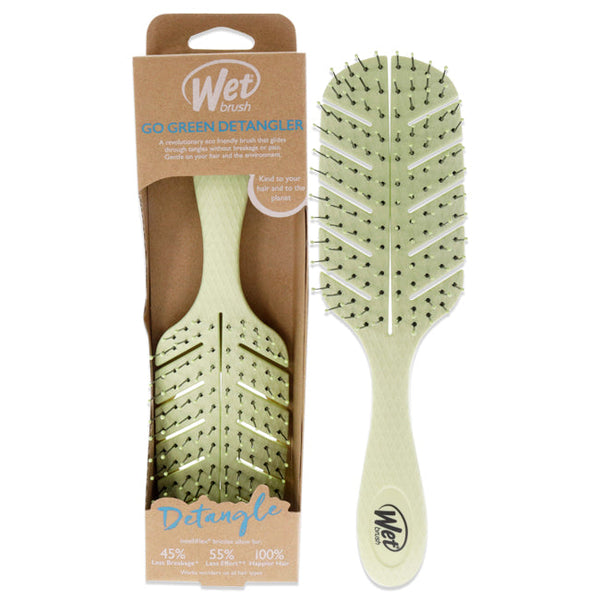Go Green Detangler Brush - Green by Wet Brush for Unisex - 1 Pc Hair Brush