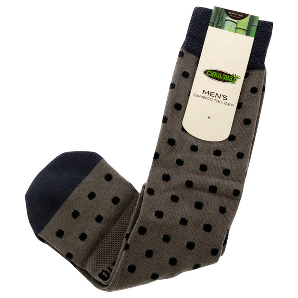Bamboo Trouser Socks - Dot Gray by Cariloha for Women - 1 Pair Socks (S/M)