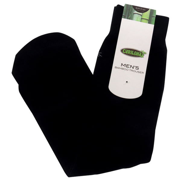 Bamboo Trouser Socks - Black by Cariloha for Women - 1 Pair Socks (S/M)