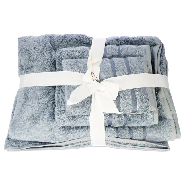 Cariloha Bamboo Bath Towel Set - Blue Lagoon by Cariloha for Unisex - 3 Pc Bath Towel, Hand Towel, Washcloth