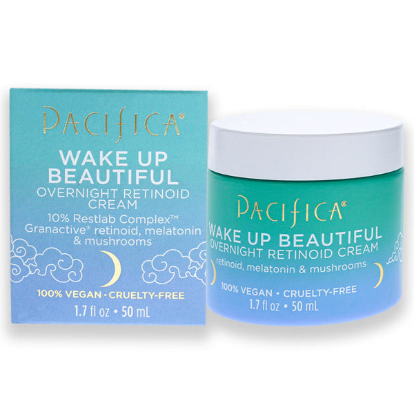 Pacifica Wake Up Beautiful Overnight Retinoid Cream by Pacifica for Unisex - 1.7 oz Cream