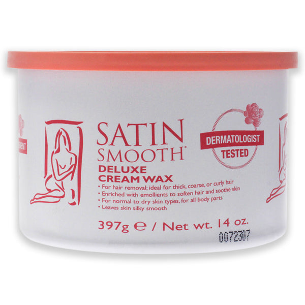 Satin Smooth Deluxe Cream Wax by Satin Smooth for Women - 14 oz Wax