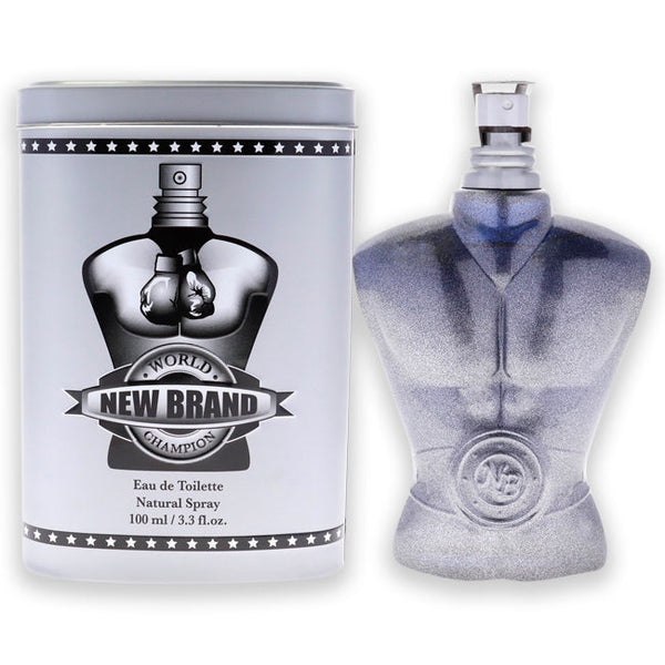 New Brand World Champion Grey by New Brand for Men - 3.3 oz EDT Spray