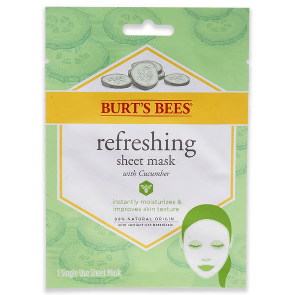 Burts Bees Refreshing Sheet Mask - Cucumber by Burts Bees for Unisex - 1 Pc Mask