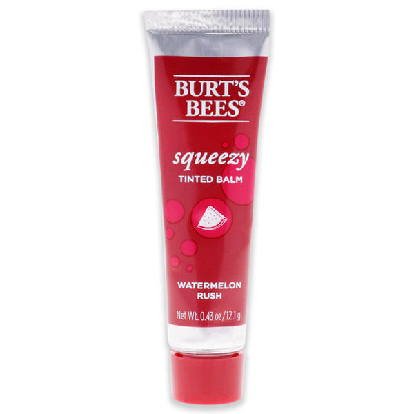 Burts Bees Squeezy Tinted Lip Balm - Watermelon Rush by Burts Bees for Women - 0.43 oz Lip Balm