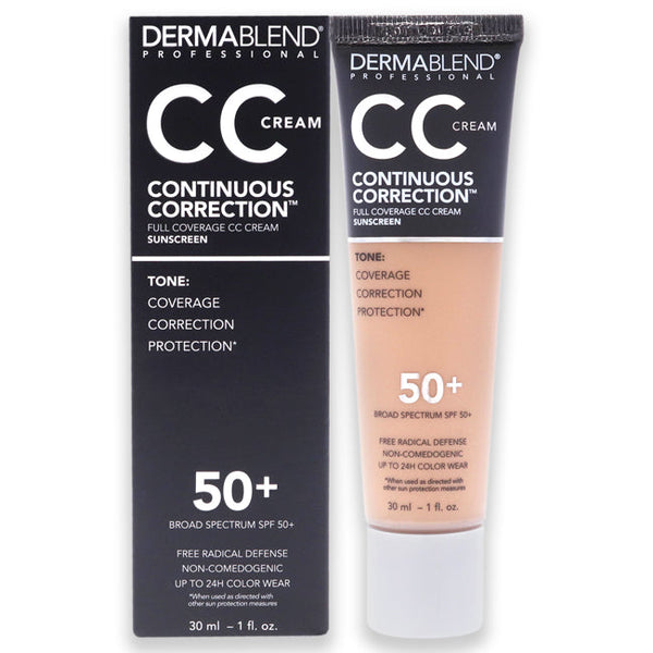Dermablend Continuous Correction CC Cream SPF 50 - 43N Medium by Dermablend for Women - 1 oz Makeup