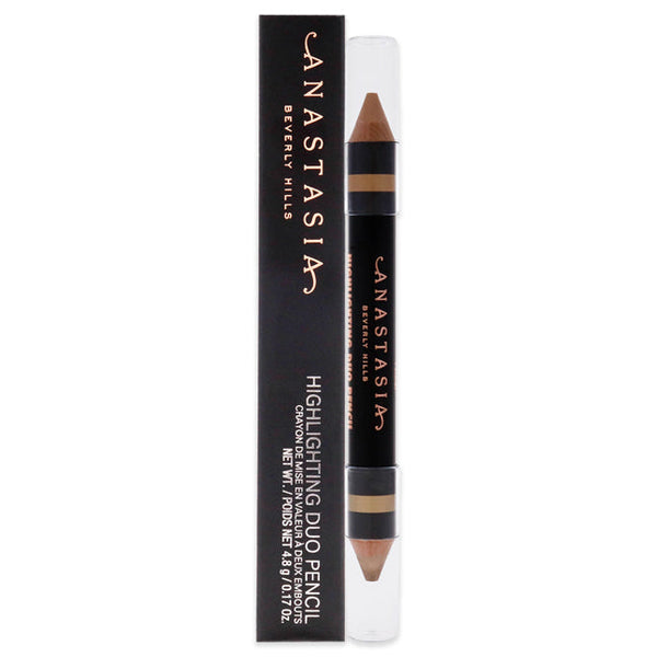 Anastasia Beverly Hills Highlighting Duo Pencil - Matte Shell-Lace Shimmer by Anastasia Beverly Hills for Women - 0.17 oz Highlighter