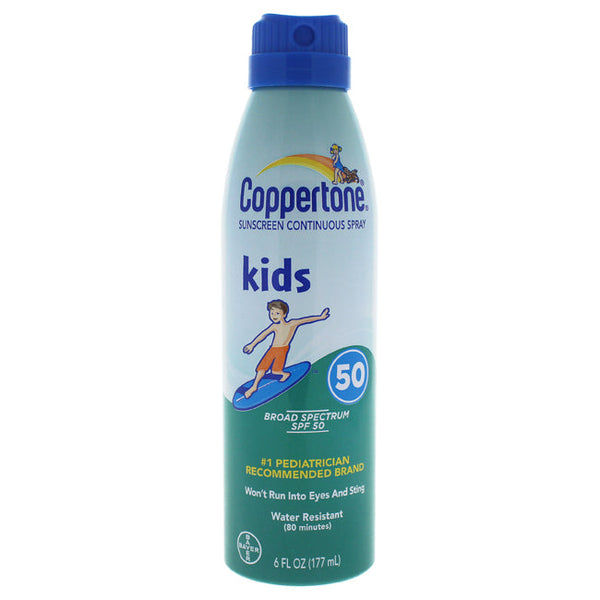 Coppertone Coppertone Kids Sunscreen Continuous Spray SPF 50 by Coppertone for Kids - 6 oz Sunscreen