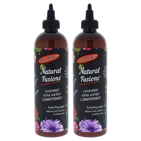 Palmers Natural Fusions Lavender Rose Water Conditioner - Pack of 2 by Palmers for Unisex - 12 oz Conditioner
