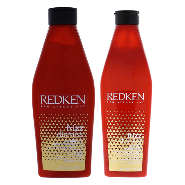 Redken Frizz Shampoo and Conditioner Kit by Redken for Unisex - 2 Pc Kit 10.1oz Shampoo, 8.5oz Conditioner