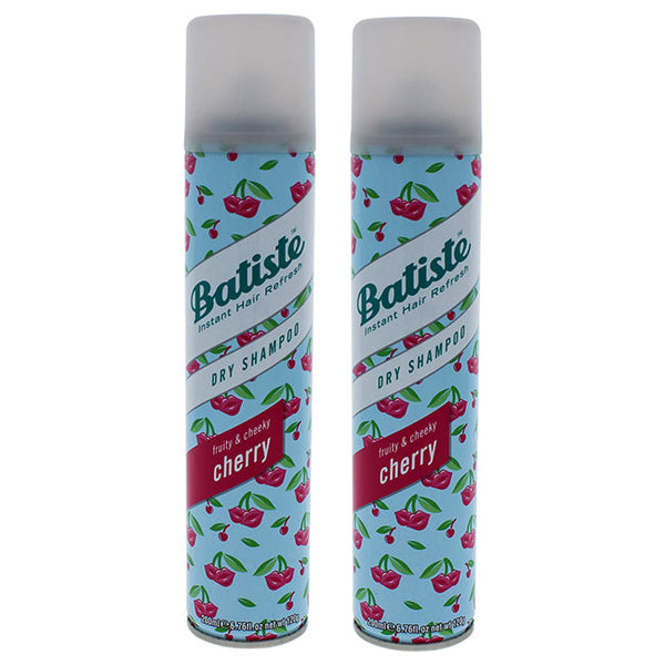 Batiste Dry Shampoo - Fruity and Cheeky Cherry - Pack of 2 by Batiste for Unisex - 6.73 oz Shampoo