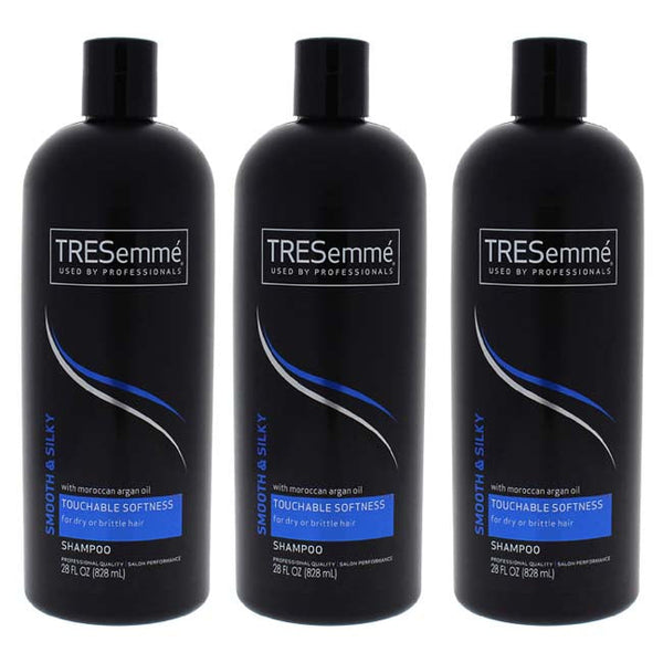 Tresemme Smooth Silky Shampoo by Tresemme for Unisex - 28 oz Shampoo - Pack of 3
