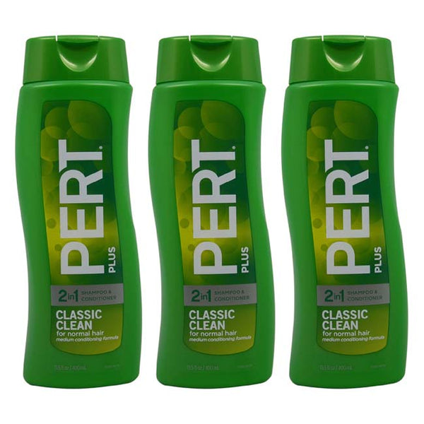 Pert Plus Classic Clean 2-In-1 Shampoo Conditioner by Pert Plus for Unisex - 13.5 oz Shampoo Conditioner - Pack of 3