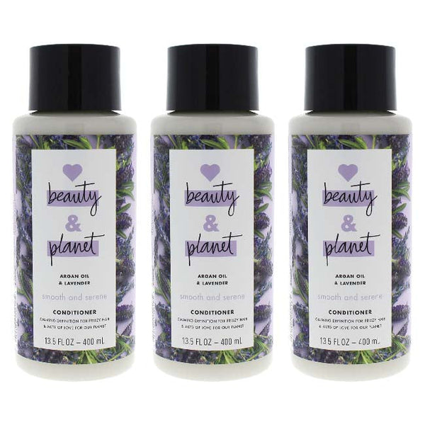 Love Beauty and Planet Argan Oil and Lavender Conditioner by Love Beauty and Planet for Unisex - 13.5 oz Conditioner - Pack of 3