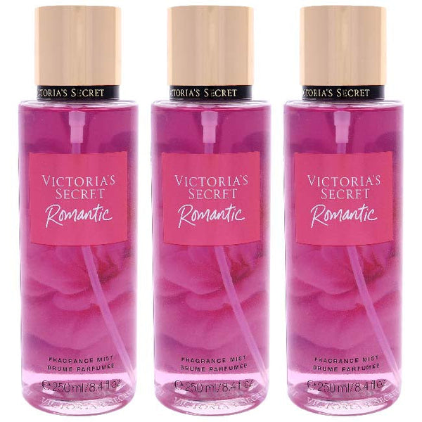 Victoria's Secret Romantic Fragrance Mist by Victorias Secret for Women - 8.4 oz Fragrance Mist - Pack of 3