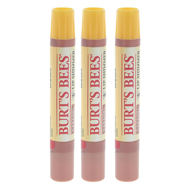 Burt's Bees Burts Bees Lip Shimmer - Caramel by Burts Bees for Women - 0.09 oz Lip Shimmer - Pack of 3