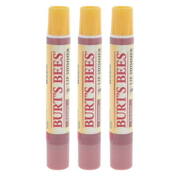 Burts Bees Burts Bees Lip Shimmer - Peony by Burts Bees for Women - 0.09 oz Lip Shimmer - Pack of 3