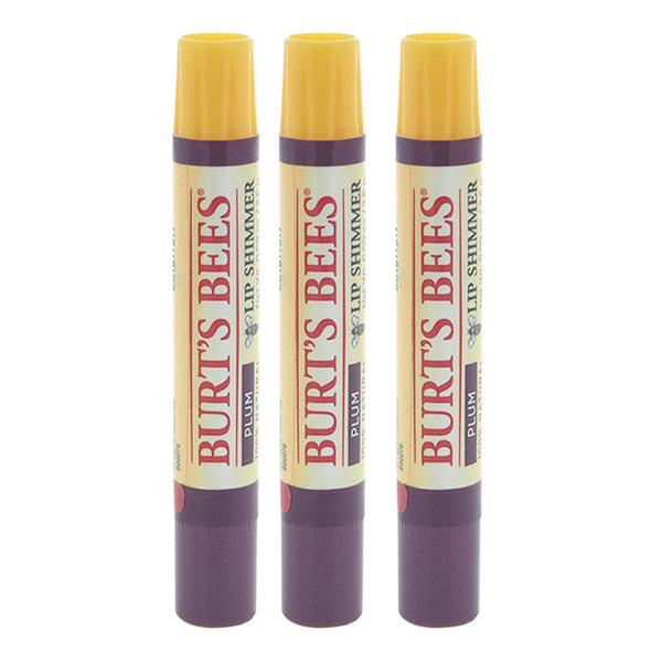 Burts Bees Burts Bees Lip Shimmer - Plum by Burts Bees for Women - 0.09 oz Lip Shimmer - Pack of 3
